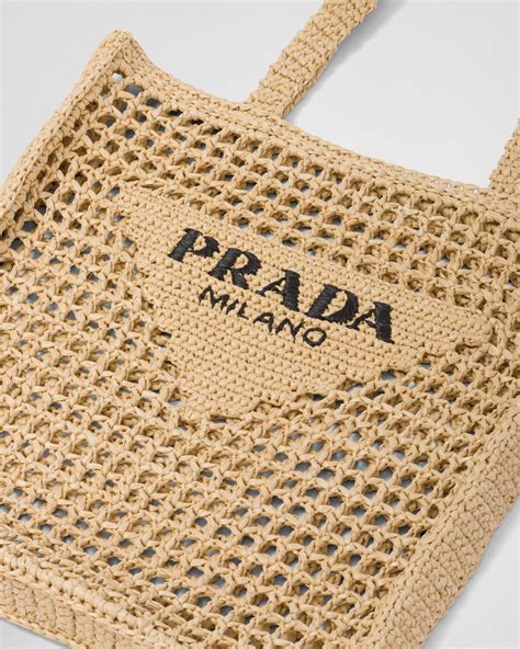 borsa prada di rafia